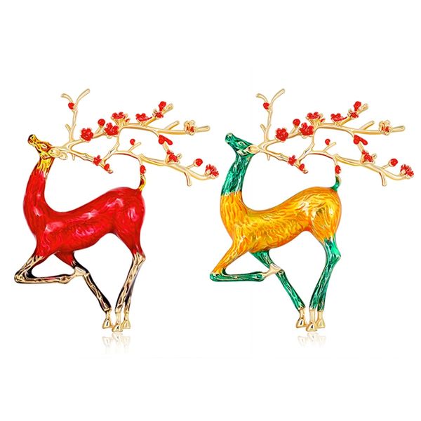 1 pcs big sika deer brooches women men alloy red orange elk animal brooch pins, Gray
1 pcs big sika deer brooches women men alloy red orange elk animal brooch pins, Gray
