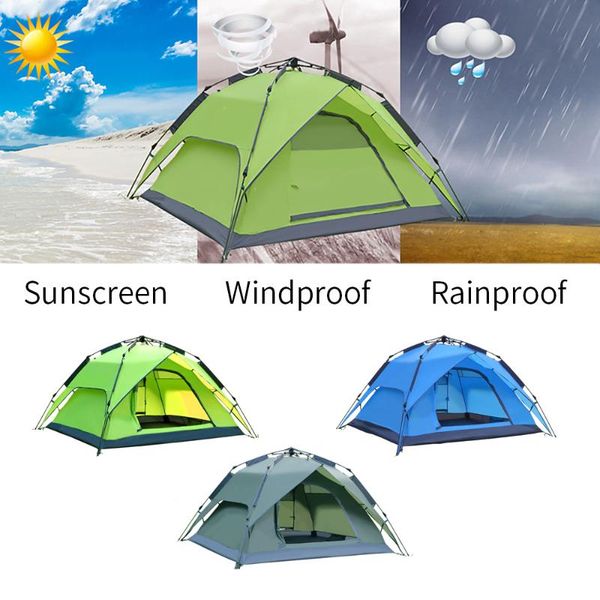 automatic outdoor family camping tent 3-4 people double layer waterproof outer sun shelter portable handbag travel tent
automatic outdoor family camping tent 3-4 people double layer waterproof outer sun shelter portable handbag travel tent