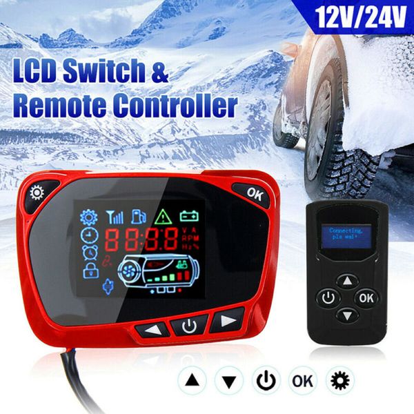 lcd thermostat display switch w/remote controller for diesel air heater 12/24v durable and practical car
lcd thermostat display switch w/remote controller for diesel air heater 12/24v durable and practical car