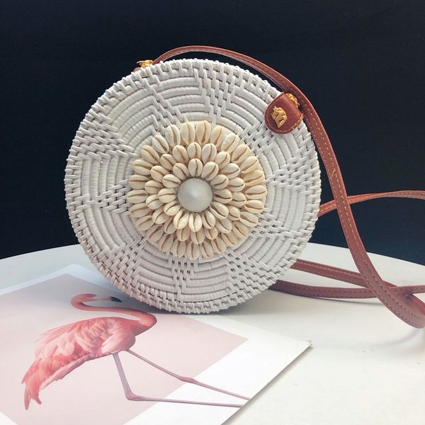 2020summer handmade vintage flower round mini shell shoulder bag straw crossbody bag for women bags boho style
2020summer handmade vintage flower round mini shell shoulder bag straw crossbody bag for women bags boho style