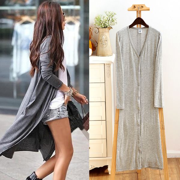 женщины кардиган женщин свитера лето 2019 новый тонкий кимоно long casual модальные gilet манш longue верхняя одежда жакеты черный серый coa, White;black 
женщины кардиган женщин свитера лето 2019 новый тонкий кимоно long casual модальные gilet манш longue верхняя одежда жакеты черный серый coa, White;black