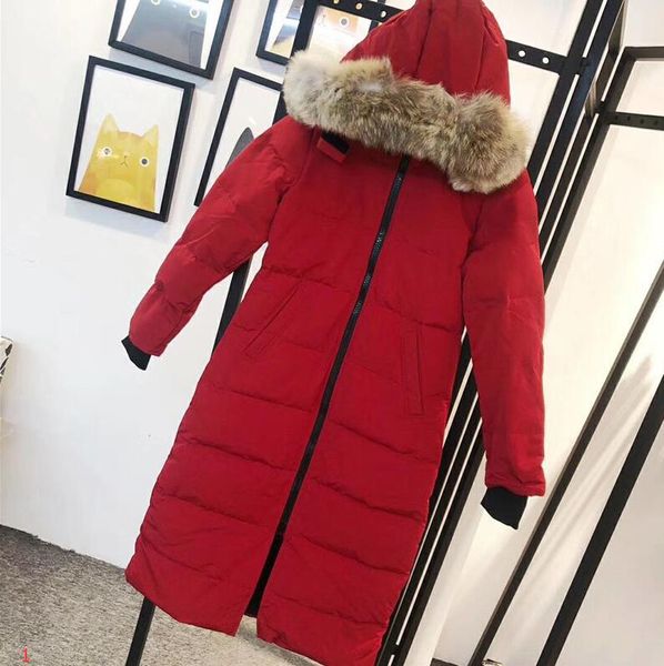 19ss womens parkas down jacket canada winter luxury women long style goose warm winter parkas down jacket coat #1, Black
19ss womens parkas down jacket canada winter luxury women long style goose warm winter parkas down jacket coat #1, Black