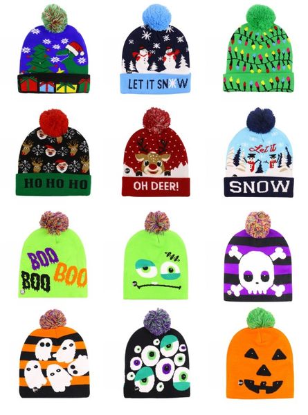led halloween glowing knit cap skull ghost hat christmas sweater beanie light up knitted hat halloween christmas party, Yellow
led halloween glowing knit cap skull ghost hat christmas sweater beanie light up knitted hat halloween christmas party, Yellow