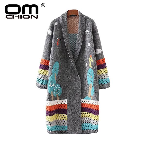 omchion casaco feminino 2018 autumn patchwork long cardigan women casual knitted loose long korean sweater coat jumper ls64, White
omchion casaco feminino 2018 autumn patchwork long cardigan women casual knitted loose long korean sweater coat jumper ls64, White