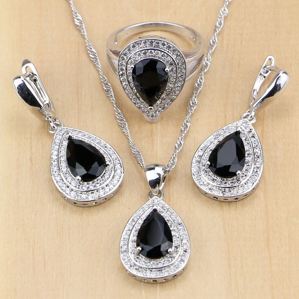 silver 925 jewelry black cubic zirconia white crystal jewelry set women wedding earrings/pendant/necklace/ring, Slivery;golden
silver 925 jewelry black cubic zirconia white crystal jewelry set women wedding earrings/pendant/necklace/ring, Slivery;golden