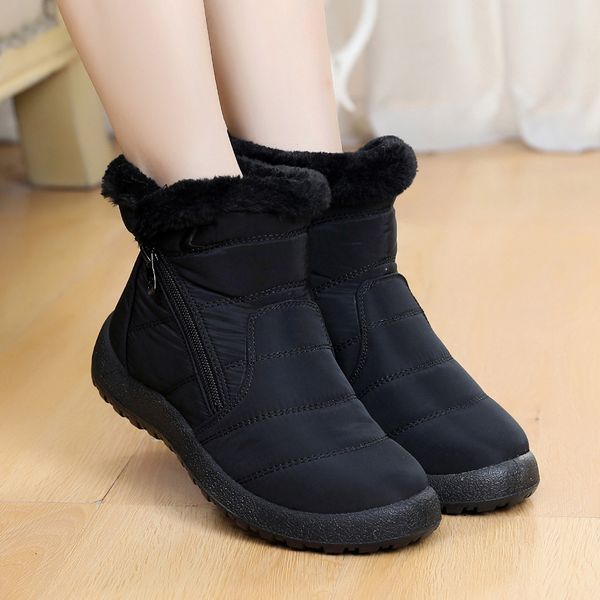 women boots 2019 autumn & winter women's snow boots winter ankle short bootie waterproof footwear warm shoes mother shoes, Black
women boots 2019 autumn & winter women's snow boots winter ankle short bootie waterproof footwear warm shoes mother shoes, Black