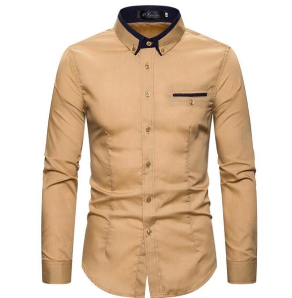 shirt men new business casual solid dress shirt men long sleeve fashion wild handsome, White;black
shirt men new business casual solid dress shirt men long sleeve fashion wild handsome, White;black