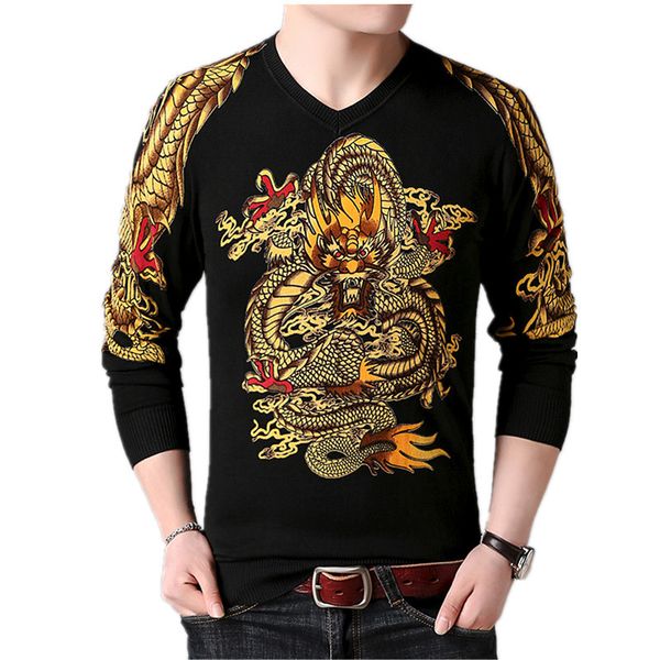 creative dragon pattern 3d full print v-neck pullover knit sweater spring 2019 new quality soft smooth elastic sweater men -3xl, White;black
creative dragon pattern 3d full print v-neck pullover knit sweater spring 2019 new quality soft smooth elastic sweater men -3xl, White;black