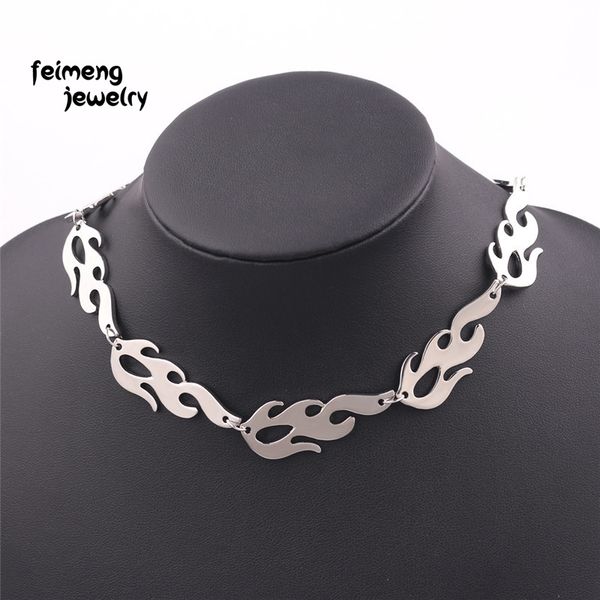 fashion hiphop harajuku streetwear flame necklace punk accessory rock chain choker necklaces men's and women's jewelry, Golden;silver
fashion hiphop harajuku streetwear flame necklace punk accessory rock chain choker necklaces men's and women's jewelry, Golden;silver
