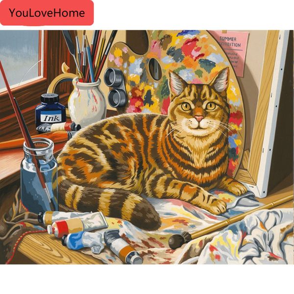 painting by number animals drawing canvas acrylic handpainted pictures by number cat wall art gift canvas hand made paint
painting by number animals drawing canvas acrylic handpainted pictures by number cat wall art gift canvas hand made paint
