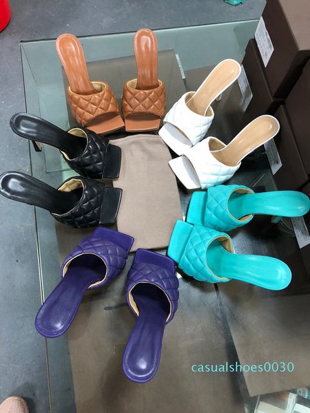 luxury designer women slippers lady wedding high heels sandals in nappa dream square toe sandal real leather women flip flop c30, Black
luxury designer women slippers lady wedding high heels sandals in nappa dream square toe sandal real leather women flip flop c30, Black