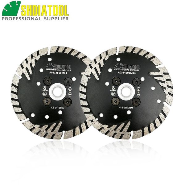 shdiatool 2pcs m14 flange 4.5"/115mm diamond turbo blade triangle protection teeth granite marble concrete sawblade cutting disc
shdiatool 2pcs m14 flange 4.5"/115mm diamond turbo blade triangle protection teeth granite marble concrete sawblade cutting disc