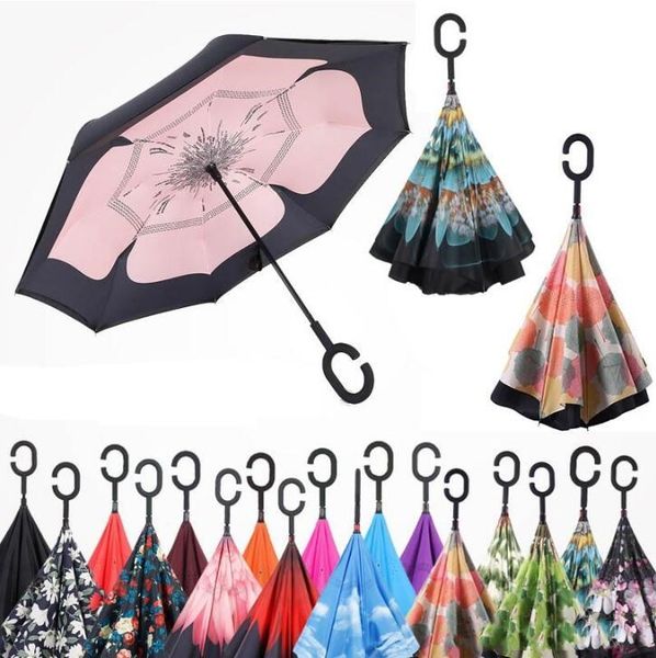 reverse umbrella inverted rain umbrella stand inside out windproof c handle umbrella folding double layer self rain gear protection yp929, Red;brown
reverse umbrella inverted rain umbrella stand inside out windproof c handle umbrella folding double layer self rain gear protection yp929, Red;brown