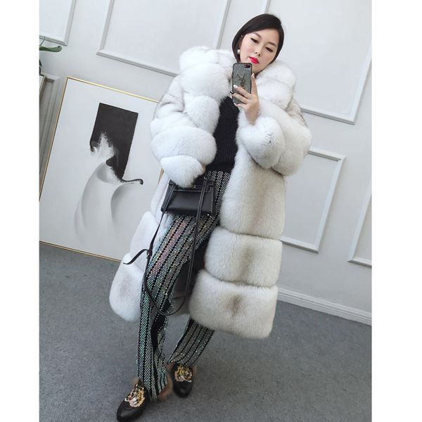 fursarcar 2019 new fashion luxury winter real fur coat women natural denmark fur jacket 100cm long coat with hood, Black
fursarcar 2019 new fashion luxury winter real fur coat women natural denmark fur jacket 100cm long coat with hood, Black