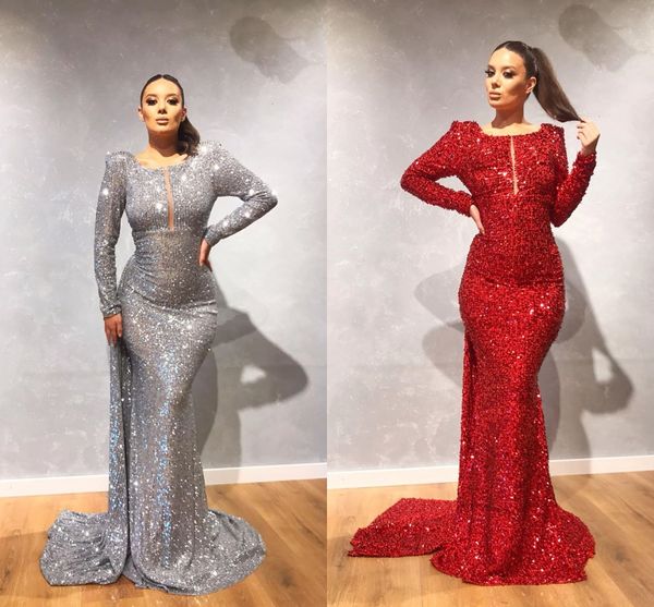 Gold Long Sleeve Mermaid Evening Dresses 2020 Red Sequined Black Girls Prom Dress Evening Wear Gowns robes de soirée vestidos de fiesta
Gold Long Sleeve Mermaid Evening Dresses 2020 Red Sequined Black Girls Prom Dress Evening Wear Gowns robes de soirée vestidos de fiesta