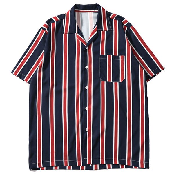 brand hip hop shirt streetwear summer men harajuku beach shirt retro vintage casual fashion stripe shirt short sleeve pocket, White;black
brand hip hop shirt streetwear summer men harajuku beach shirt retro vintage casual fashion stripe shirt short sleeve pocket, White;black