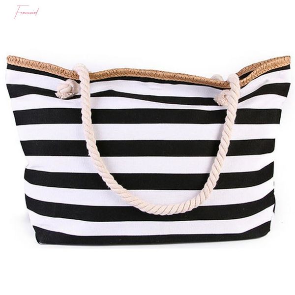 2020 new beach tote bag fashion women canvas summer large capacity striped shoulder bag tote handbag shopping shoulder bags
2020 new beach tote bag fashion women canvas summer large capacity striped shoulder bag tote handbag shopping shoulder bags