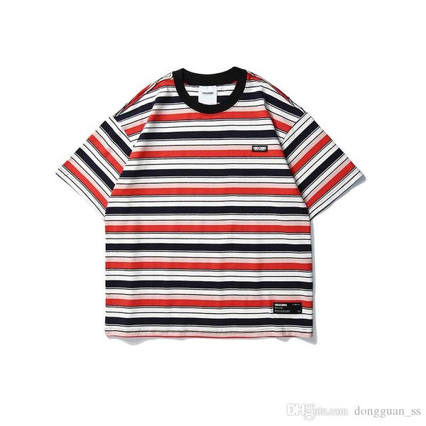 color match striped mens tshirts o neck loose casual streetwear summer t-shirt short sleeve harajuku oversize couple t shirt, White;black
color match striped mens tshirts o neck loose casual streetwear summer t-shirt short sleeve harajuku oversize couple t shirt, White;black