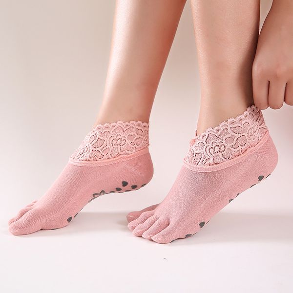 5pairs/set lace yoga dance five finger socks cotton sports yoga bare finger non-slip socks sock sneakers, Black
5pairs/set lace yoga dance five finger socks cotton sports yoga bare finger non-slip socks sock sneakers, Black