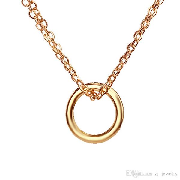 karma 2 linked gold plated circle eternity pendant necklace clavicle chains fashion statement necklace women jewelry with card, Silver
karma 2 linked gold plated circle eternity pendant necklace clavicle chains fashion statement necklace women jewelry with card, Silver