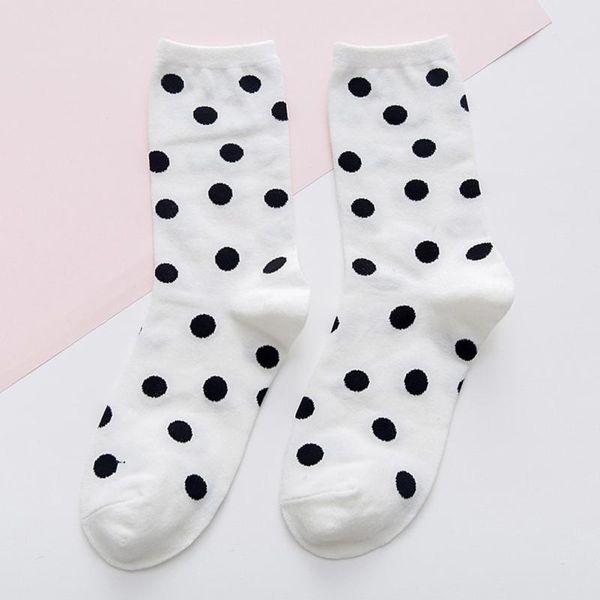 2019 new autumn winter women's cute dot cotton blend cotton socks harajuku solid girl female lady socks retro casual polka sox, Black;white
2019 new autumn winter women's cute dot cotton blend cotton socks harajuku solid girl female lady socks retro casual polka sox, Black;white