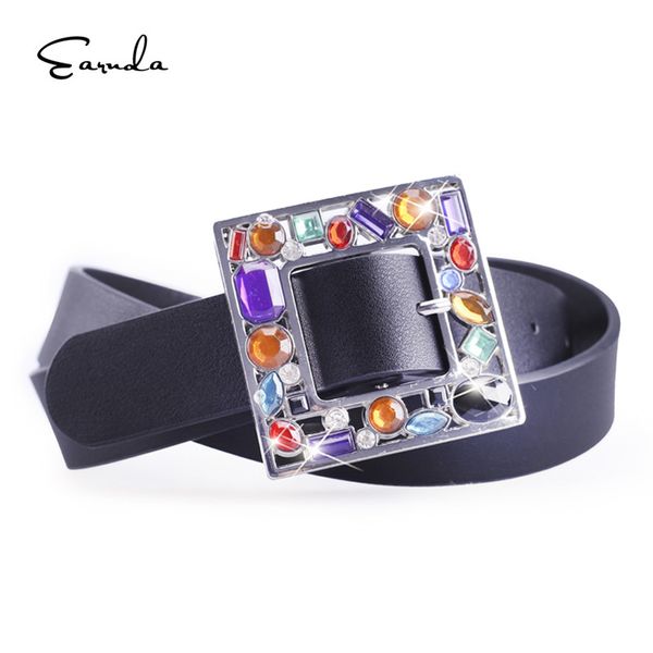 earnda new brand designer women's belt with colorful diamond pin buckle waist belt female pu leather style strap for jeans, Black;brown
earnda new brand designer women's belt with colorful diamond pin buckle waist belt female pu leather style strap for jeans, Black;brown