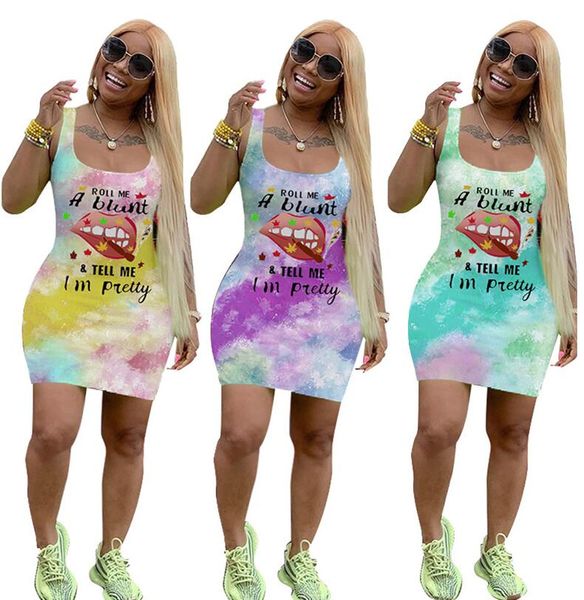 women dresses summer letters print vest sleeveless dress lip tie dye fashion casual t shirt mini skirt bodycon dresses d6502, White
women dresses summer letters print vest sleeveless dress lip tie dye fashion casual t shirt mini skirt bodycon dresses d6502, White