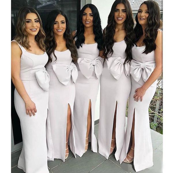 plus size mermaid bridesmaid dresses long 2020 scoop side split wedding party dresses maid of honor gowns custom, White;pink
plus size mermaid bridesmaid dresses long 2020 scoop side split wedding party dresses maid of honor gowns custom, White;pink