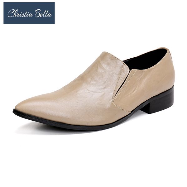 christia bella fashion simplicity solid genuine leather office men shoes plus size pointed toe slip on formal party dress shoes, Black
christia bella fashion simplicity solid genuine leather office men shoes plus size pointed toe slip on formal party dress shoes, Black