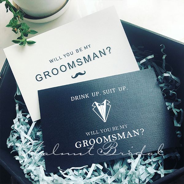 2 стили оригинальность groomsman карты простой стиль blackwhite свадебные принадлежности размер 9*14.6 см свадьба пригласительные билеты, Blue;gray
2 стили оригинальность groomsman карты простой стиль blackwhite свадебные принадлежности размер 9*14.6 см свадьба пригласительные билеты, Blue;gray