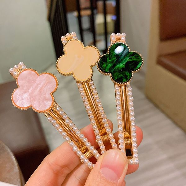 four-leaf clover hair clip pearl hair clips women brand barrettes bb clip duckbill clip hair accessories, Golden;silver
four-leaf clover hair clip pearl hair clips women brand barrettes bb clip duckbill clip hair accessories, Golden;silver