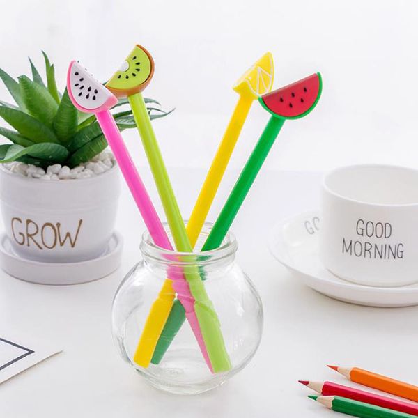 4 pcs/set kawaii 3d fruits watermelon pitaya orange gel pens 0.5mm black ink pens office school gift stationery
4 pcs/set kawaii 3d fruits watermelon pitaya orange gel pens 0.5mm black ink pens office school gift stationery