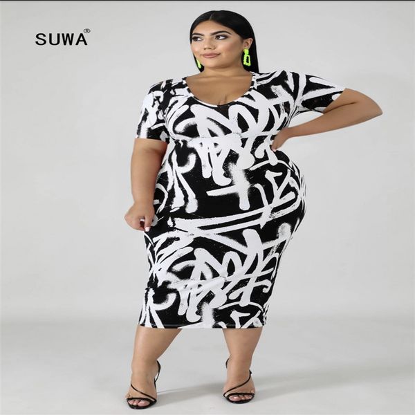 xl-5xl black white scrawl letter print pencil knee-length dress plus size office lady v neck short sleeve elegant gowns dress, Black;gray
xl-5xl black white scrawl letter print pencil knee-length dress plus size office lady v neck short sleeve elegant gowns dress, Black;gray