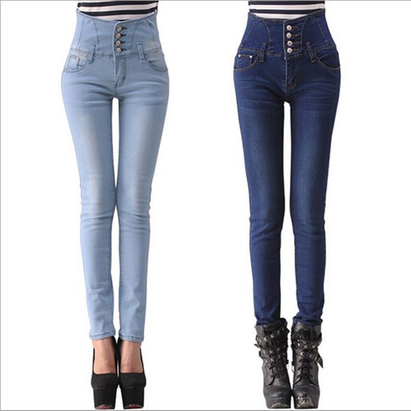 #5252 2020 rushed woman skinny fashion elasticity women's high waist jeans denim femme pencil pants big size 26-32 hipping, Blue
#5252 2020 rushed woman skinny fashion elasticity women's high waist jeans denim femme pencil pants big size 26-32 hipping, Blue