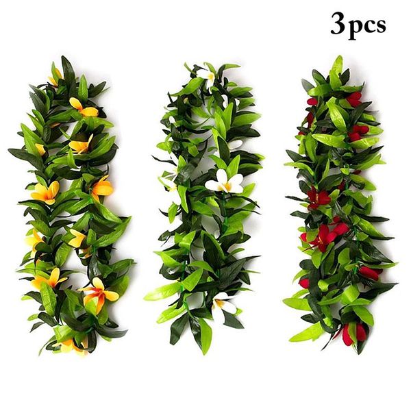 3pcs hawaiian wreath lei tropical artificial leaf flower party lei luau for party decor
3pcs hawaiian wreath lei tropical artificial leaf flower party lei luau for party decor