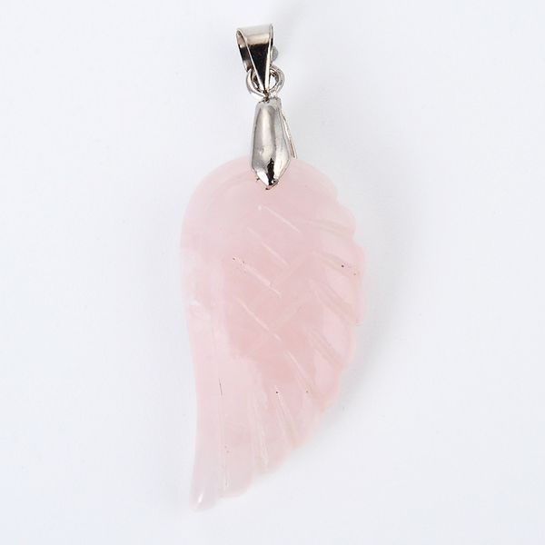 new 1pc natural stone amethysts rose pink clear quartz opal aventurine fluorite bead carved angel wings feather pendant jewelry, Silver
new 1pc natural stone amethysts rose pink clear quartz opal aventurine fluorite bead carved angel wings feather pendant jewelry, Silver