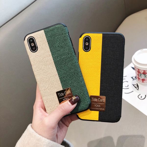 fabric color matching phone case for iphone x xr xs max 6 6s7 8 plus luxury designer shockproof protective back cover
fabric color matching phone case for iphone x xr xs max 6 6s7 8 plus luxury designer shockproof protective back cover
