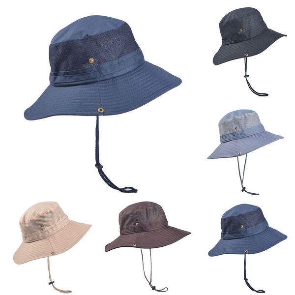 men women solid outdoor sun hat fashion protection bucket mesh boonie hat solid casual adjustable fishing cap berretto
men women solid outdoor sun hat fashion protection bucket mesh boonie hat solid casual adjustable fishing cap berretto