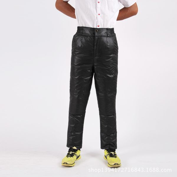 2020 men winter ultralight down pants thickening duck down tall waist outer wear warm trousers, Black
2020 men winter ultralight down pants thickening duck down tall waist outer wear warm trousers, Black