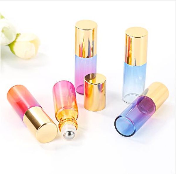 5ml gradient color frosting glass essential oil empty perfume bottle roller ball travel use necessaries durable gold head
5ml gradient color frosting glass essential oil empty perfume bottle roller ball travel use necessaries durable gold head
