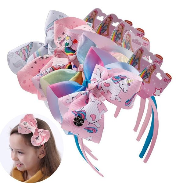 6" JOJO Hair BowS Fashion Cartoon Headband Boutique Rainbow Printed Handmade Ribbon Hairbands Children Girl Hair Accessories
6" JOJO Hair BowS Fashion Cartoon Headband Boutique Rainbow Printed Handmade Ribbon Hairbands Children Girl Hair Accessories