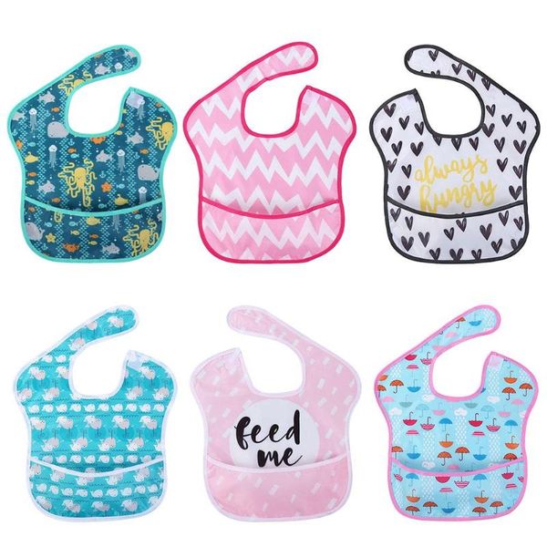 baby bibs waterproof meals bibs infants cartoon feeding cloth baby aprons
