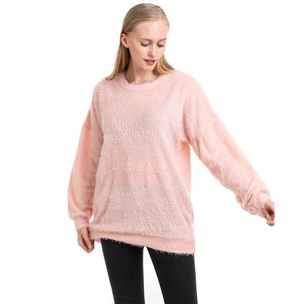women sweaters fashion 2019 women autumn winter solid long sleeve warm sweater ladies casual loose pullovers, White;black
women sweaters fashion 2019 women autumn winter solid long sleeve warm sweater ladies casual loose pullovers, White;black