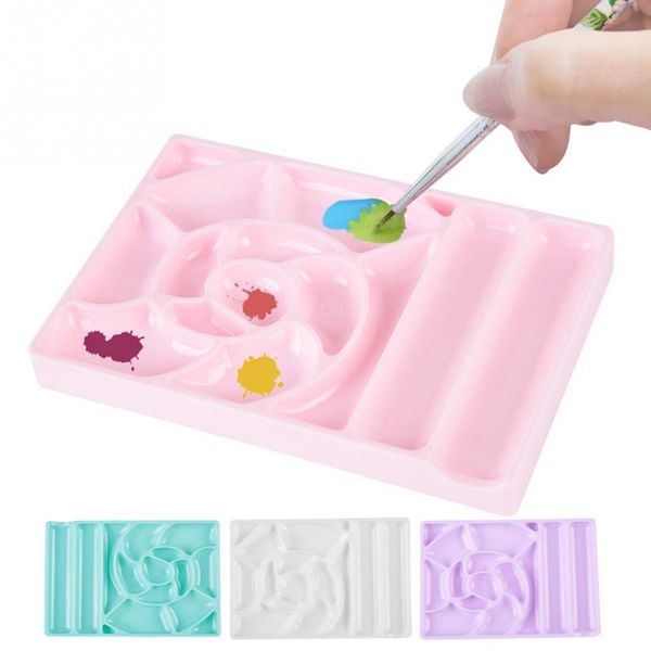 4 colors plastic rectangle nail gel palette painting drawing grids holder manicure nail art practical gel polish art tools, Silver
4 colors plastic rectangle nail gel palette painting drawing grids holder manicure nail art practical gel polish art tools, Silver