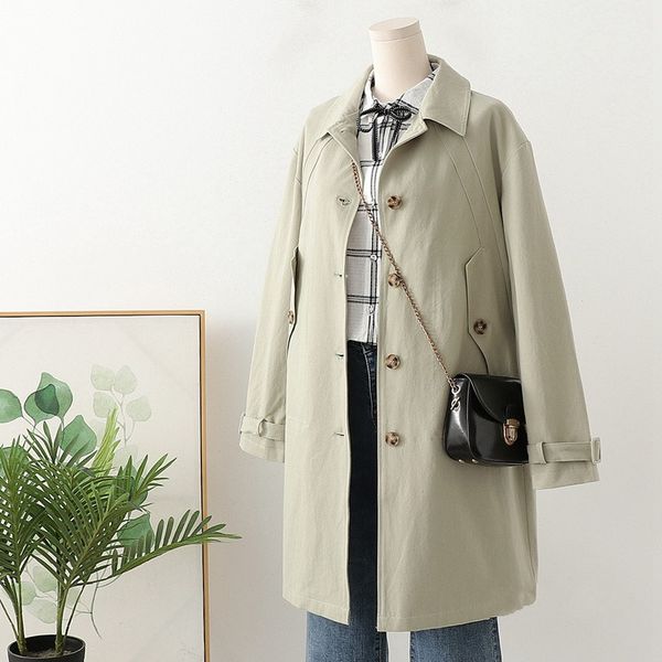 england style casual turn down collar khaki windbreaker single breasted trench long coat, Tan;black
england style casual turn down collar khaki windbreaker single breasted trench long coat, Tan;black