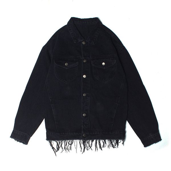 hip hop mens designer jacket fashion street style loose black distrressed jean jacket street style mens designer clothing, Black;brown
hip hop mens designer jacket fashion street style loose black distrressed jean jacket street style mens designer clothing, Black;brown
