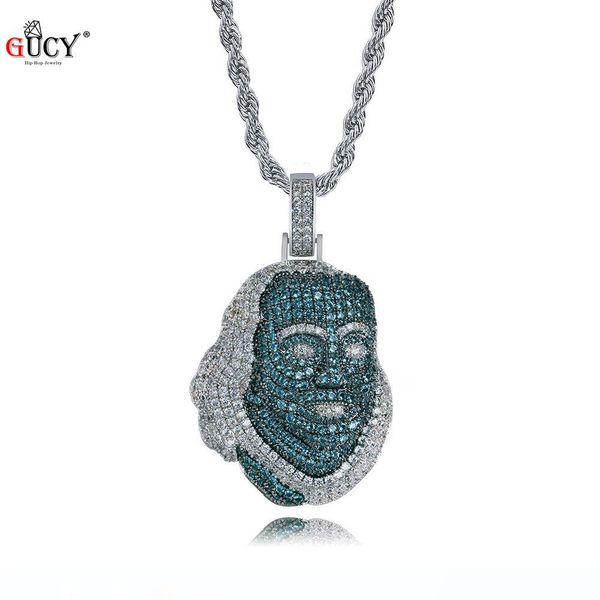 gucy new iced out franklin famous figure pendant necklace cubic zircon stones hip hop men women jewelry gift, Silver
gucy new iced out franklin famous figure pendant necklace cubic zircon stones hip hop men women jewelry gift, Silver