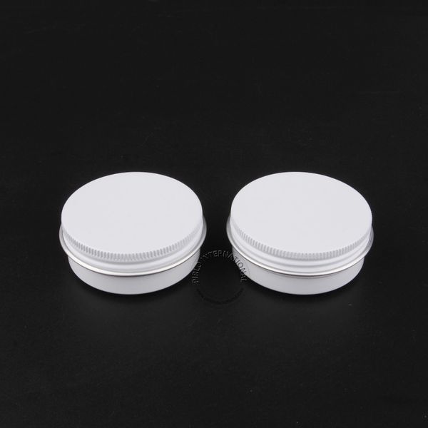 50pc lot 30g white aluminium jar tin 30ml empty metal co metic container 1oz refillable travel pot jar hipping
50pc lot 30g white aluminium jar tin 30ml empty metal co metic container 1oz refillable travel pot jar hipping
