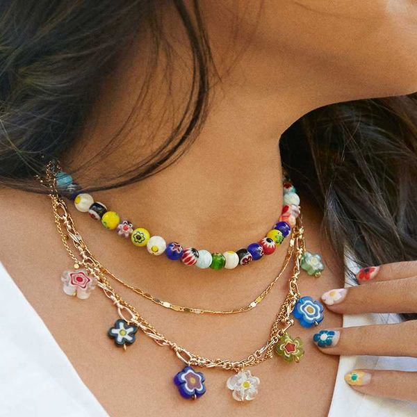 vedawas enamel engrave oil painting colorful beaded necklace for women vintage chain choker necklace jewelry collar gifts, Silver
vedawas enamel engrave oil painting colorful beaded necklace for women vintage chain choker necklace jewelry collar gifts, Silver