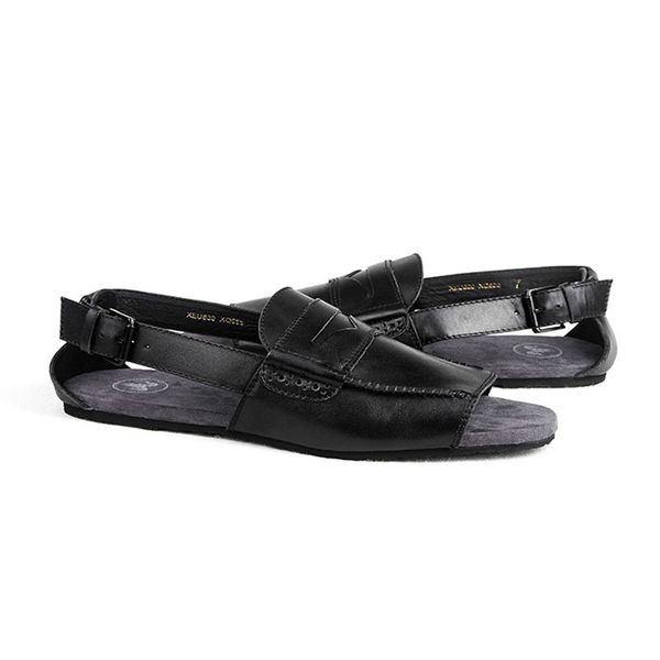 european style mens sandal leather breathable slides fashion buckle retro gladiator sandals summer beach shoes male, Black
european style mens sandal leather breathable slides fashion buckle retro gladiator sandals summer beach shoes male, Black